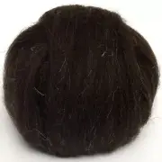 Black Welsh Top 100g Wool Roving Spinning Fibre for Needle Felting Hand Spinning