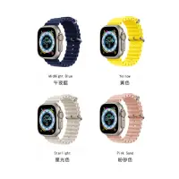在飛比找momo購物網優惠-【HOTGO】Apple Watch 海洋錶帶(42/44/