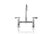 WatermarkFixtures 20-WMF-FC-CP-LH-DM-B6 Chrome Plated Brass 8 inch Bridge Faucet