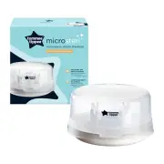 Tommee Tippee Microwave Steam Steriliser - Kills 99% Germs - 4 Bottles in 4 Min
