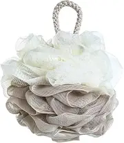 AIMALL Large Bath Ball Soft Scrubbing Bathroom Supplies, Rich Foaming Net Stitching Bath Flower, 12cm/4.72 Inch