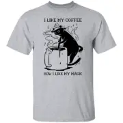 I Like My Coffee Like I Like My Magic Cat Shirt, Cat Lover Shirt, Coffee Lover