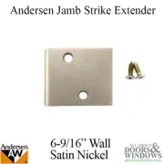 Andersen Jamb Strike For Hinged Doors Satin Nickel Jamb Strike 2 3/8 inch Strike