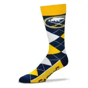 NHL Buffalo Sabres Stockings Socks Graphic Argyle Lineup Socks 889536817500