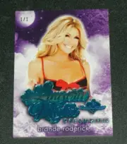2017 Benchwarmer BRANDE RODERICK Dreamgirls LINGERIE NIGHTS Ice Blue Foil #1/1