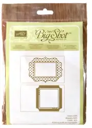 STAMPIN' UP! SIZZIX BIG SHOT *Fun Frames* TEXTURED IMPRESSIONS EMBOSSING FOLDER