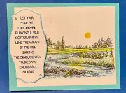 4 Stampin Up Cardstock Isaiah 48:18 Peace Like A River encouragement CARD KIT