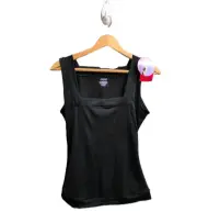 NWT Spanx Women Size Large Hide and Sleek Taming Tank Shapewear Black Cami Top