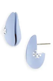 Tory Burch Small Wave Drop Earrings in Light Blue at Nordstrom One Size
