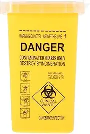 PEPLAYTAL Disposal Bucket Capacity Container with Lid Compact Waste Bin for Disposal and