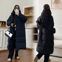 在飛比找momo購物網優惠-【ONEY 歐妮】現貨 鋪棉立領保暖韓式超長外套(保暖/韓版