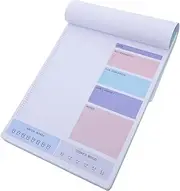 FUNNETOYU Portable Planner Notepad Memo Pad for Scheduling Simple Design Nonstick Paper for Daily Use Reminder Notes and Task Organization