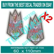 KAOS GET SMART DECAL STICKER X2 OLD SCHOOL NOVELTY DECALS STICKERS RALLY DRIFT