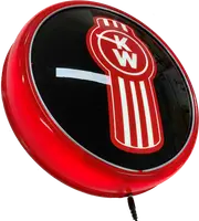 Kenworth KW Semi Trailer LED Bar Lighting Wall Sign Light Button RED
