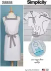 Simplicity Sewing Pattern 8858 Child Robe Hooded Towel Bib Apron