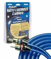 ProLink "Audiophile Series" Stereo RCA Interconnect Cables - 1 Meter/3 Feet