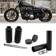 Front Fork Cover Gaitors Boot Upper Fork Cap For Harley XL 1200X 1200C 2011-2017
