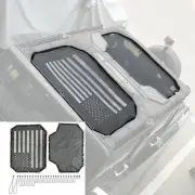 Car Mesh UV Sun Shade Top Insulation Net Cover Black For Jeep Wrangler JK 07-17 (for: Jeep)