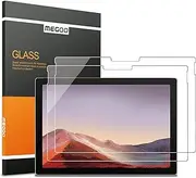 [2 pack]MEGOO Screen Protector for Microsoft Surface Pro 7 Plus/Surface Pro 7/6/5/4/3 12.3 Inch, Ultra Clear/High Response/Tempered Glass(U-shaped hole)