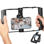 SPR-20 Foldable Smartphone Video Rig Cage with Cold Shoe Mounts for Microphon...