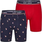 [Happy Shorts] 2 Jersey Trunks Long Men's Boxer Shorts Trousers Gingerbread Man