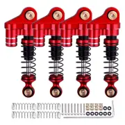 4Pcs 1/24 RC Car Aluminum Alloy Threaded Shock Absorber for Axial SCX24 90081 c