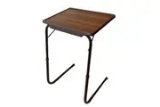 TABLE BUDDY | Adjustable Multi Position Portable Folding Table | Rosewood