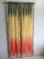 Macrame boho yarn art wall hanging Home Decore handmade .