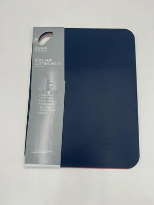 Real Living 4 Piece Non Slip Cutting Mats Flexible 11.4 X 15" Dishwasher Safe