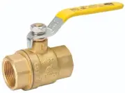 CASE (4) B&K 107-826NL 1 1/4" FIP PIPE THREAD Brass BODY Full Port Ball Valves