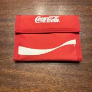 Vintage 1980’s Coca Cola Wave Wallet Red Tri-Fold Classic Coke Wallet