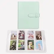 256 Pockets Photo Album,Mini Photo Album Fits for Fujifilm Instax Mini 11/Mini 9/Mini 40/Mini Evo Instant Camera, 2x3" Photo Paper (Mint Green)