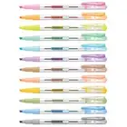 Monami Essenti Liner Soft Pastel Color Highlighter Pen Marker (1set - 12 Colors)