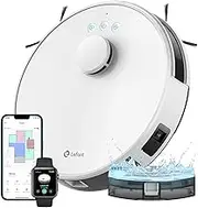 Lefant M1 Robot Vacuum dToF Navigation, Multi-Floor Mapping, Robot Vacuum Cleaner and Mop 5500Pa Strong Suction, No-go Zones, 200min Runtime, Custom Cleaning, App/Alexa, Support 2.4G & 5G WiFi