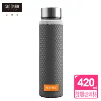 在飛比找momo購物網優惠-【仙德曼 SADOMAIN】雙層護套玻璃壺 420ml(玻璃