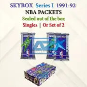 1991-92 Skybox NBA Box Pack Series 1 Wax Basketball Trading Cards 1 OR 2 Packet