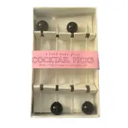 El Paso Chile Cocktail Picks Vintage Glass 4 Cosmopolitan Handmade Kitchen