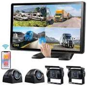 10.36" Touchscreen Car Stereo Wireless CarPlay GPS 1080P Backup Camera Truck Bus
