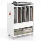 Record Player Stand Rolling Turntable Stand Vinyl Record Display Shelf