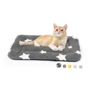 Cat Bed for Indoor Cats Washable Dog Crate Pad Cute Star Dog Bed Mat for