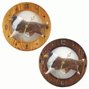 Collie Wood Clock Sable