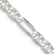 28 Inch Sterling Silver 5.5mm Figaro Anchor Chain