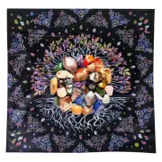 Tarot Altar Tablecloth Tarot Divination Wicca Pagan Tapestry Table Cloth 64×64cm