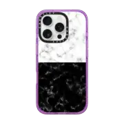 iPhone 16 Pro Impact Case MagSafe Compatible Black or White Marble