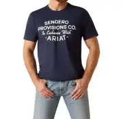 Ariat Men's Sendero Provisions T-Shirt Large Navy 10047837