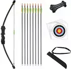 Bow and Arrow Set Children Outdoor Youth Recurve Junior Archery Training for Kid