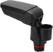Car Arm Central Armrest Storage Box with Water Cup Holder Compatible for Mercedes Smart for Two Forfour 453 2015-2019