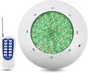 LED RGB Swimming Pool Light, 12V Remote Control Underwater Submersible Pond Light, IP68 Waterproof Wall Mount, Aquarium Park Landscape Light (Size : 35W)
