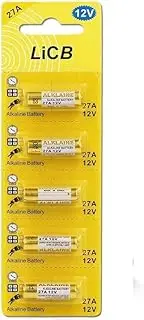 [5 Pack] TAVICE 27A 12V Alkaline Batteries | Ultra Long Lasting 12 Volt A27 Battery for Remote,Doorbells etc | 12 Volt Alkaline A27S MN27 L828 A27