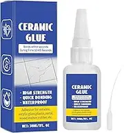 Glue for Ceramic Repair, Ceramic Sealant Strong Glue, Waterproof 30ml Glass Glue, Crafts Strong Adhesive, Clear Glue for Pottery, Porcelain, Glass, Metal & Rubber